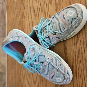 Twisted X Hooey Loper Southwest Aztec Patterned Sneakers - Womens Size 8.5